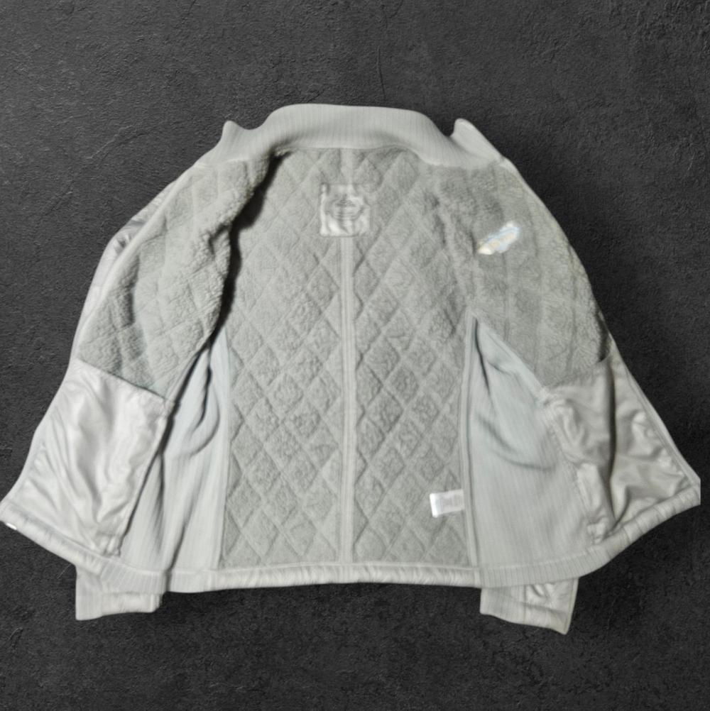 Prana Sherpa Lined Quilted Puffer Diva Zip Mock Jacket Ribbed Side Size S "LUNA" - Picture 9 of 16